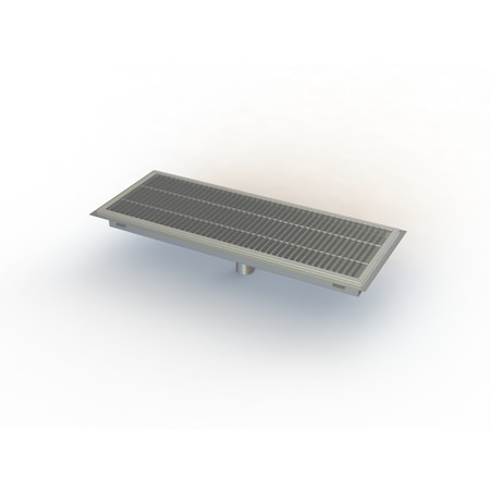 Floor Trough W/ Steel Subway Style Grate, 12W, 42L